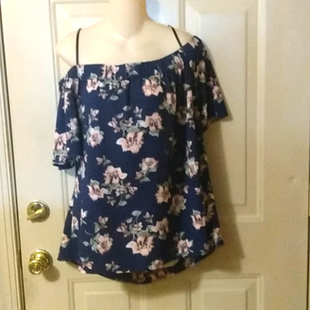 Cold shoulder Plus Size blouse